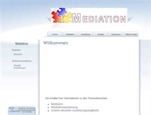 Tablet Screenshot of mediation.orca-institut.de