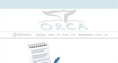 Desktop Screenshot of orca-institut.de